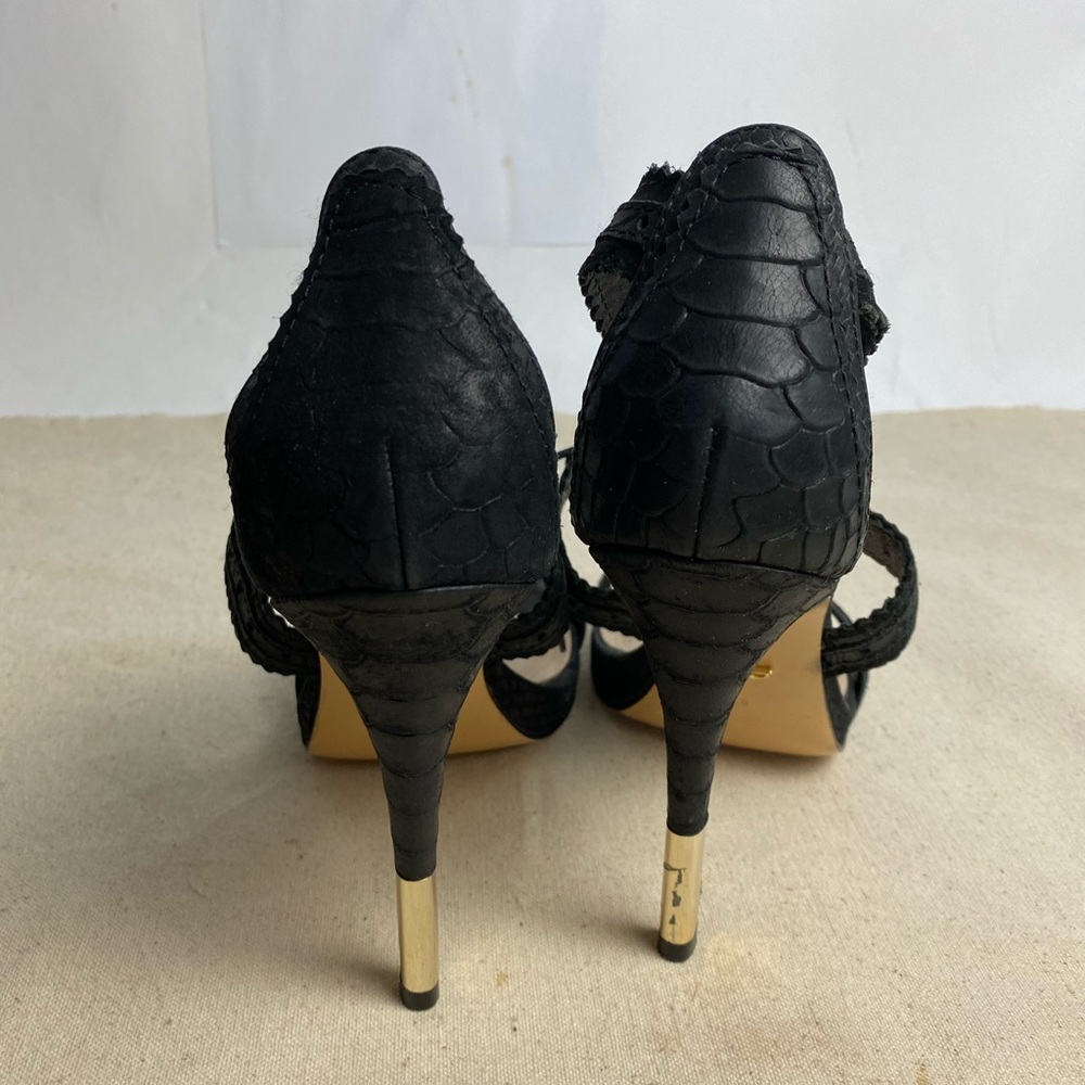 POUR LA VICTOIRE Lace Up Sandal Pumps Black - Picture 7 of 12